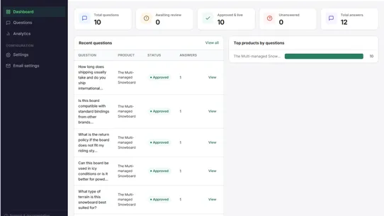 Querio ‑ Product Q&amp;A screenshot
