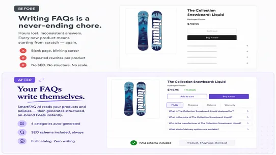 SmartFAQ AI: Product FAQ Build screenshot