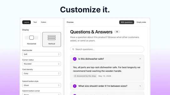 Answer It AI ‑ Product Q&amp;A screenshot
