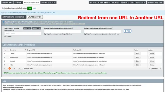 MOD: GeoLocation Redirect screenshot