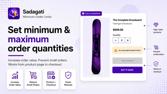 Sadagati Order Limits Quantity screenshot
