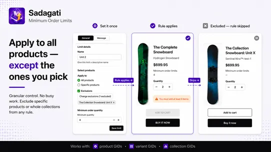 Sadagati Order Limits Quantity screenshot
