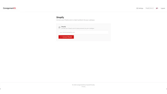 ConsignmentOS Connector screenshot