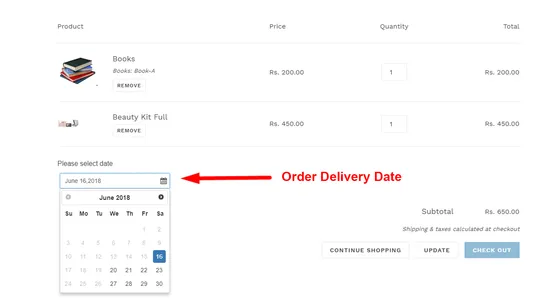 ODD ‑ Order Delivery Date screenshot