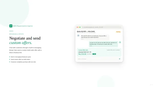 B2B | Request Quote &amp; Approve screenshot