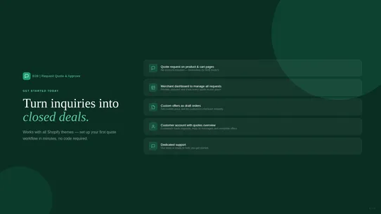 B2B | Request Quote &amp; Approve screenshot