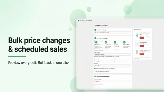 NV Bulk Price &amp; Tag Scheduler screenshot