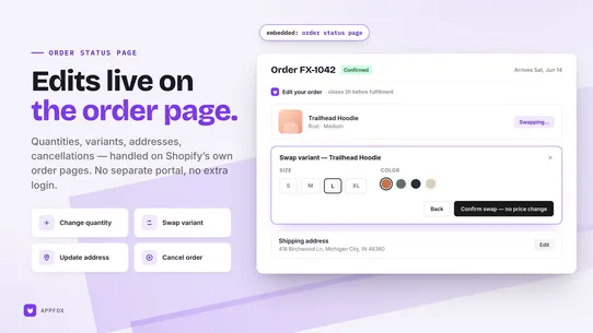 Appfox Order Editing &amp; Upsell screenshot