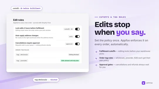 Appfox Order Editing &amp; Upsell screenshot