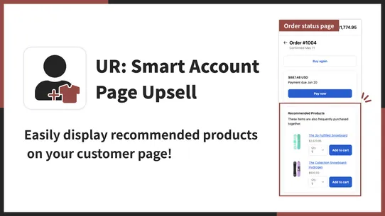 UR: Smart Account Page Upsell screenshot
