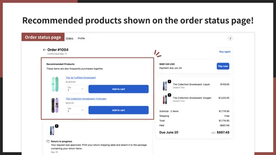 UR: Smart Account Page Upsell screenshot