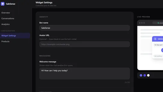 SaleSense screenshot