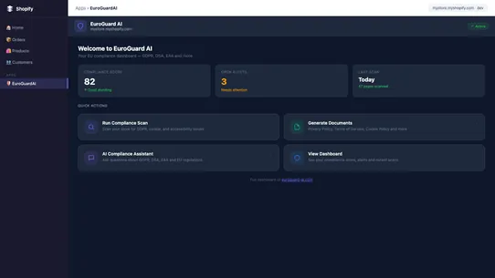 EuroGuard AI – GDPR Compliance screenshot