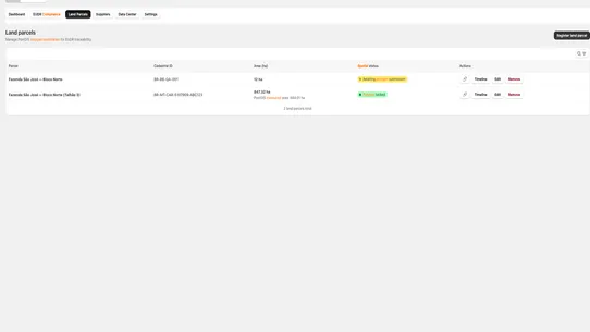EU Compliance: EUDR/GPSR/DPP screenshot