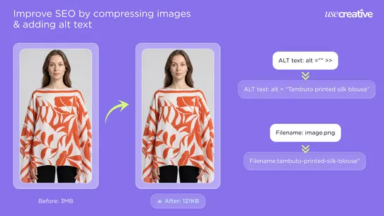 AI Product Images &amp; SEO screenshot