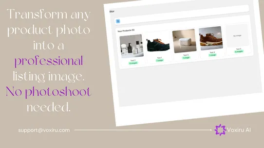 Voxiru ‑ Product Photo Editor screenshot