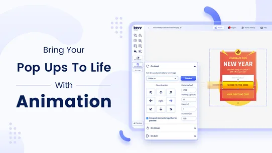 Bevy Design ‑ Animated Pop Ups screenshot