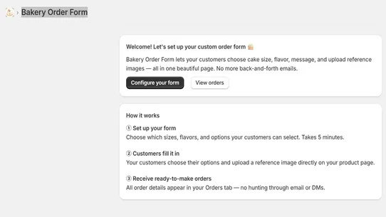 Bakery Order by iCCRAFT screenshot