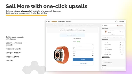 Post Purchase Upsell ‑ UF screenshot