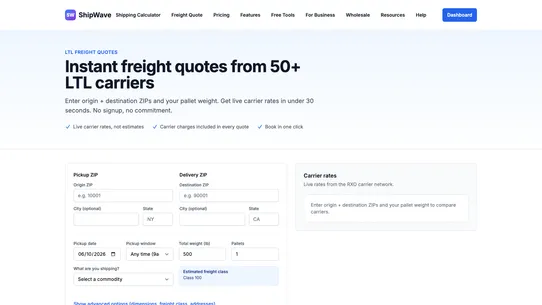 Shipwave screenshot