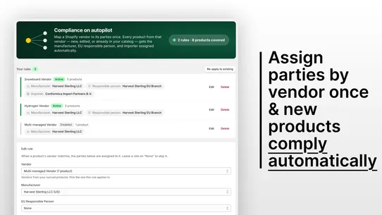 Conformica GPSR Compliance screenshot