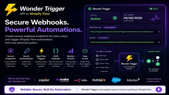 Wonder Trigger: API to Flow screenshot