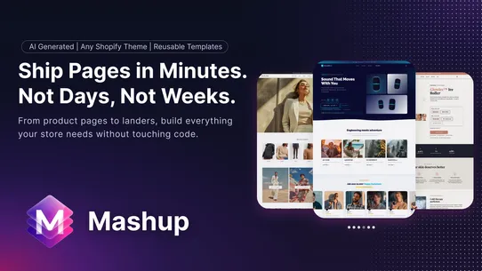 Mashup: AI Page Builder screenshot