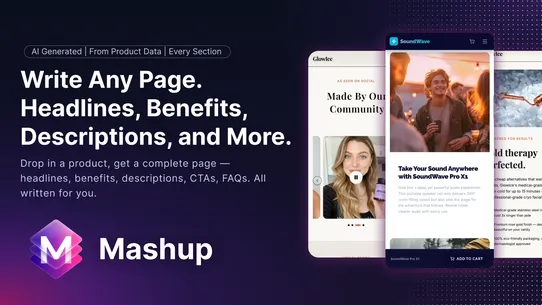 Mashup: AI Page Builder screenshot