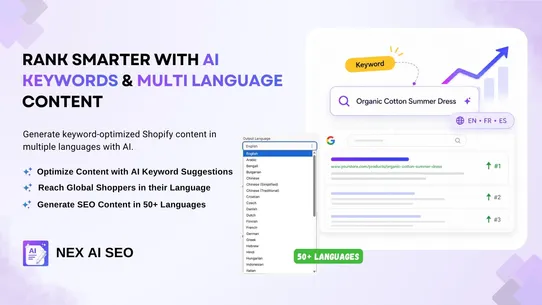 Nex AI SEO Product Description screenshot