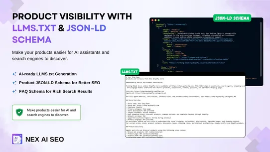 Nex AI SEO Product Description screenshot