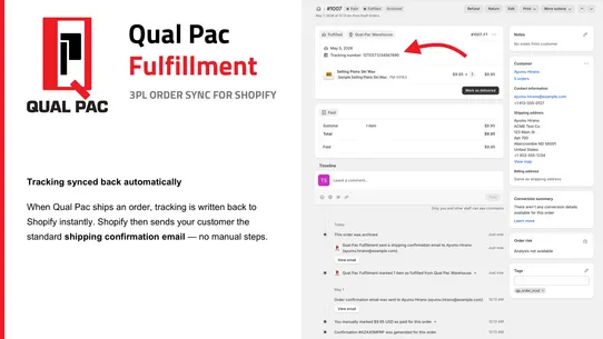 Qual Pac Fulfillment screenshot