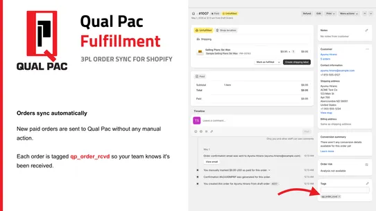 Qual Pac Fulfillment screenshot