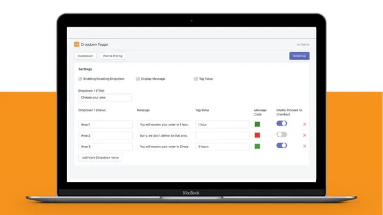 Dropdown Tagger screenshot