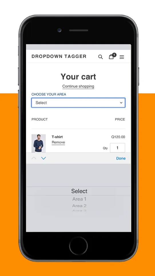 Dropdown Tagger screenshot
