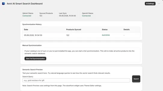 Avivi AI Smart Search screenshot