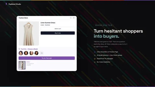 PopSmart Studio‑Virtual Try On screenshot
