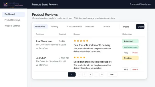 Furniture Brand Reviews screenshot