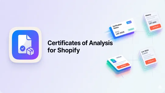 Certificate of Analysis screenshot