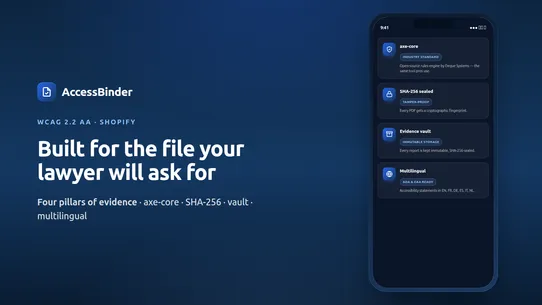 AccessBinder: ADA WCAG Audit screenshot