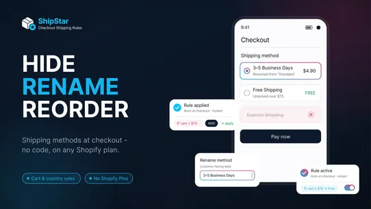 Ship Star: Checkout Rules screenshot