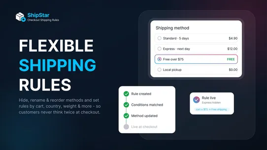 Ship Star: Checkout Rules screenshot