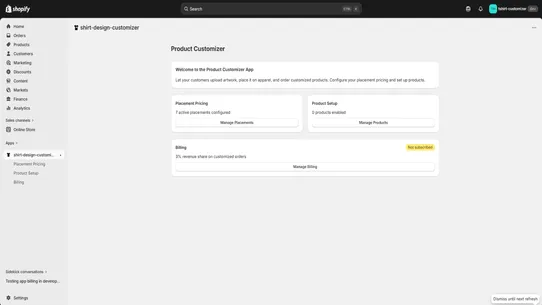 Shirt Design Customizer Studio screenshot