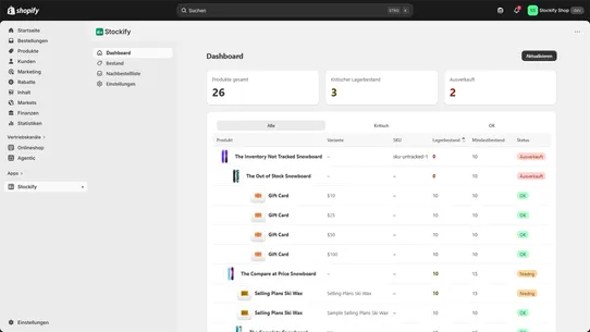 Stockify screenshot