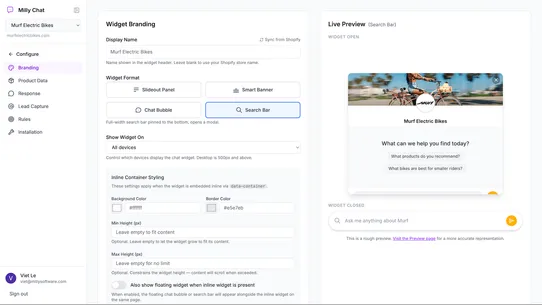 Milly Chat screenshot