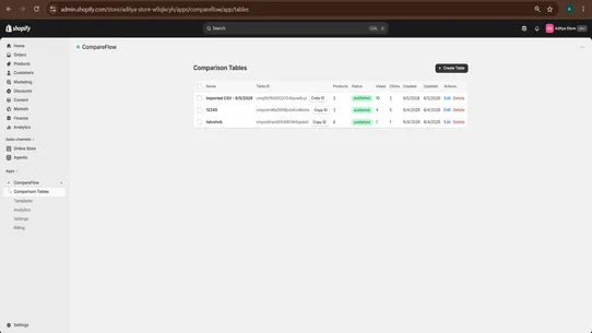 CompareFlow screenshot