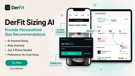DerFit ‑ Size Recommender screenshot