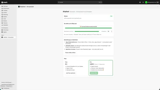 ShipGoal ‑ Versandziel screenshot