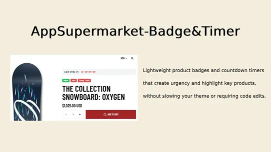 AppSupermarket‑Badge&amp;Timer screenshot