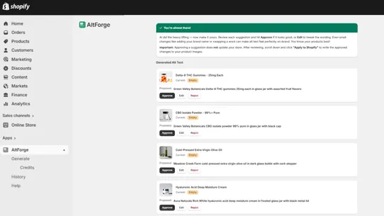 AltForge ‑ Alt Image Text screenshot