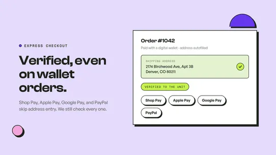 Address Verifier: Validation screenshot